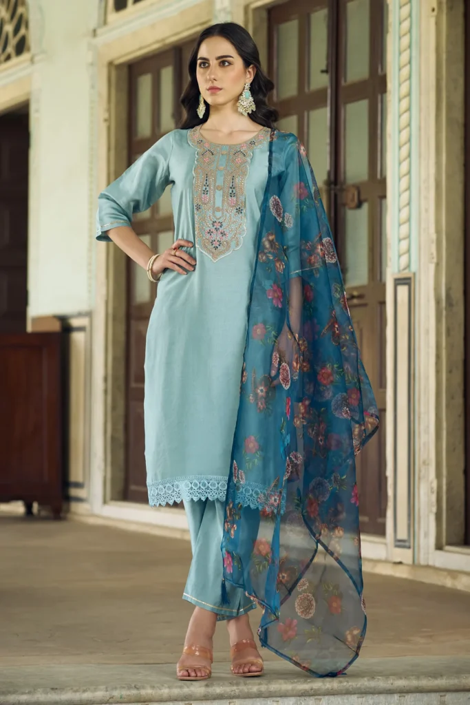 Vedika Women Kurta and Pant Sets Viscose Rayon Fabric | VICORA