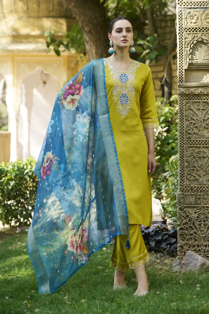 Shanti Women Kurta and Pant Viscose Rayon Fabric | VICORA