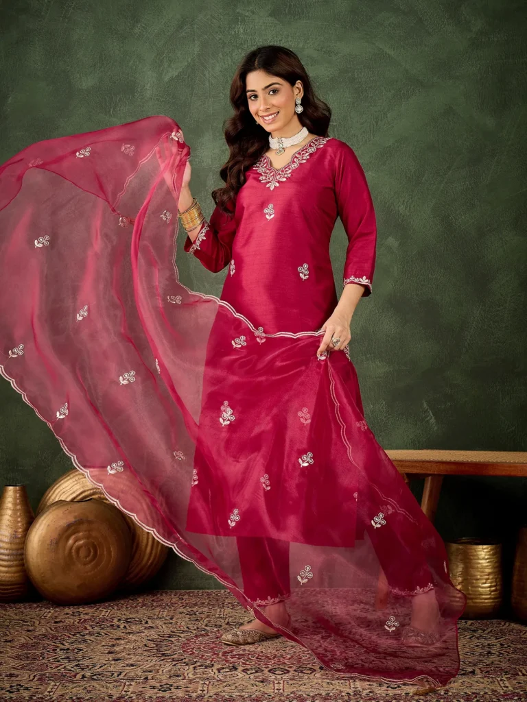 Petal Mehndi Kalidaar Festive Anarkali Set Suits | VICORA