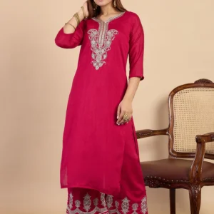 Buy Rani Embroidred Kurta Sets with Sequins Work Women Suits Online | VICORA