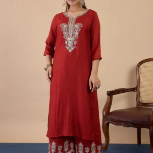 Buy Rani Embroidred Kurta Sets with Sequins Work Women Suits Online | VICORA